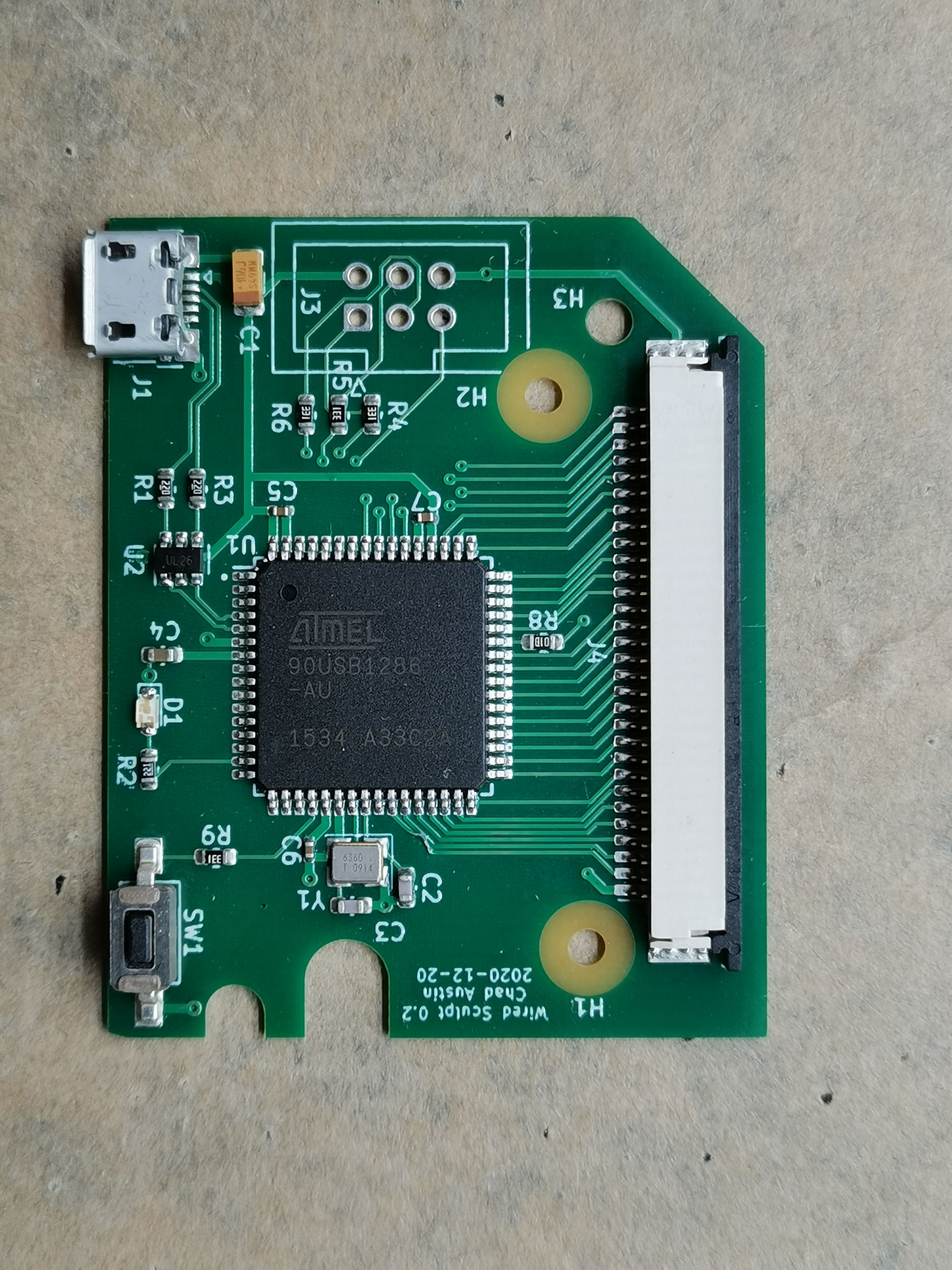 Top of assembled board